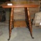 ANTIQUE OAK PARLOR TABLE W/CLAW FEET - WILL NOT SHIP
