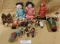 16 ASSORTED SMALL DOLLS/FIGURINES