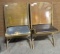 2 - PADDED WOODEN FOLDING THEATRE SEATS - WILL NOT SHIP - 2 TIMES MONEY