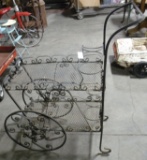 WROUGHT IRON PLANT CART - WILL NOT SHIP