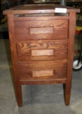 WOODEN 3-DRAWER CABINET - WILL NOT SHIP
