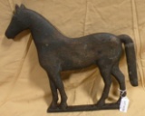 CAST IRON HORSE MAIL BOX TOPPER