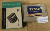 TYNAR CAMERA W/BOX, TOWER MOVIE METER W/BOX