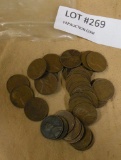 APPROX. 35 ASSORTED LINCOLN WHEAT PENNIES