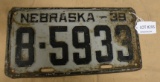 1939 HALL COUNTY LICENSE PLATE