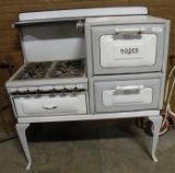 ANTIQUE ROPER 4-BURNER GAS COOK STOVE - WILL NOT SHIP