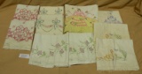 10 HAND EMBROIDERED PILLOW CASES