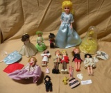 ASSORTED DOLLS/TOY LOT - APPROX. 12