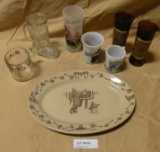 ASSORTED WESTERN THEME DISHES/KITCHENWARE