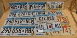 APPROX. 33 ASSORTED NEWER LICENSE PLATES