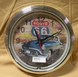 ROUTE 66 WALL CLOCK