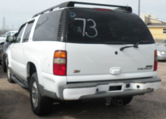 2003 CHEVY SUBURBAN 4X4 Z71 - WHITE