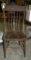 ANTIQUE WOOD DINING CHAIR - WILL NOT SHIP