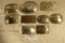 9 ASSORTED BELT BUCKLES - MOSTLY WESTERN, RODEO THEMED