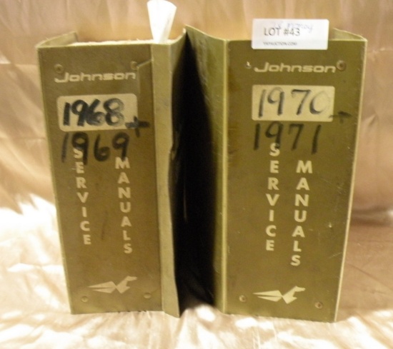 1968-69, 1970-71 JOHNSON SERVICE MANUALS - 2 TIMES MONEY