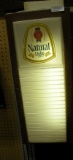 LIGHTED PLASTIC NATURAL LIGHT BEER SIGN - WILL NOT SHIP