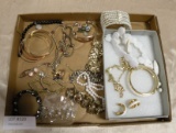 ASSORTED COSTUME JEWELRY - MOSTLY BRACELETS, ONE MARKED 935