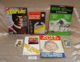 ASSORTED MAGAZINES, MANUALS, MAD TRADING CARDS