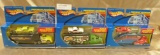 3 1/64 SCALE HOT WHEEL SEMI'S WITH CARS