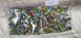 2 SANDWICH BAGS OF ASSORTED MARBLES - 2 TIMES MONEY