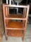 VTG. 4-SHELF WOODEN ORGANIZER TABLE - WILL NOT SHIP