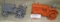 2 CAST IRON TOY TRACTORS W/DRIVERS - 2 TIMES MONEY