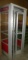 CAST ALUMINUM/GLASS TELEPHONE BOOTH - WILL NOT SHIP