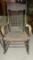 ANTIQUE WOODEN ROCKING CHAIR - WILL NOT SHIP
