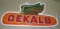 DEKALB SEEDS SINGLE-SIDED ENAMELED TIN SIGN