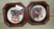 2 FRAMED, NUMBERED FRED STONE HORSE COLLECTOR PLATES