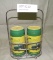 TIN JOHN DEERE SALT/PEPPER SET W/CARRIER