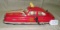 VTG. MARX TOYS WINDUP TIN FIRE CHIEF CAR - WORKS