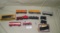 ASSORTED TOY TRAIN CARS, ENGINES