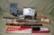 LARGE FLAT ASSORTED MODEL TRAIN KITS, PARTS
