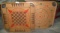 2 WOODEN DOUBLE-SIDED CAROM GAME BOARDS - WILL NOT SHIP