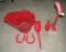 ASSORTED PRIMITIVE LOT - HUSKERS DECORATED - WILL NOT SHIP