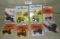 8 ASSORTED TOY TRACTORS W/PACKAGES - 4 ERTL DIECAST