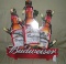 CARDBOARD BUDWEISER HOLIDAY SIGN