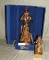 2 ELVIS PRESLEY GOLD MUSICAL DECANTERS - ONE W/BOX - 2 TIMES MONEY