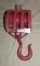 PRIMITIVE WOOD/METAL BARN PULLEY - REPAINTED