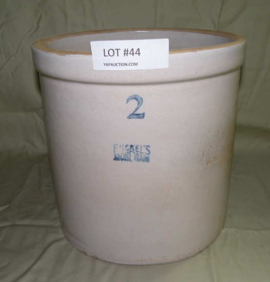 RUCKELS STONEWARE TWO GALLON CROCK