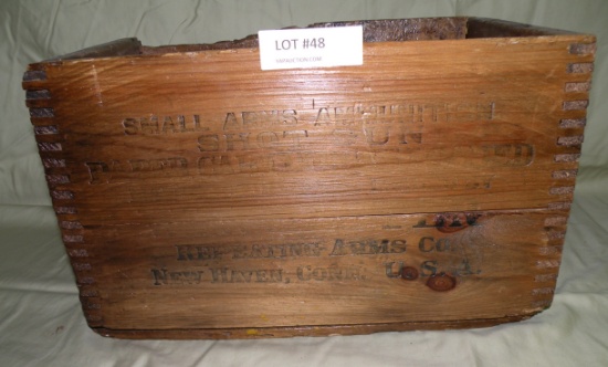 WINCHESTER SMALL ARMS SHOT GUN AMMUNITION WOODEN CRATE