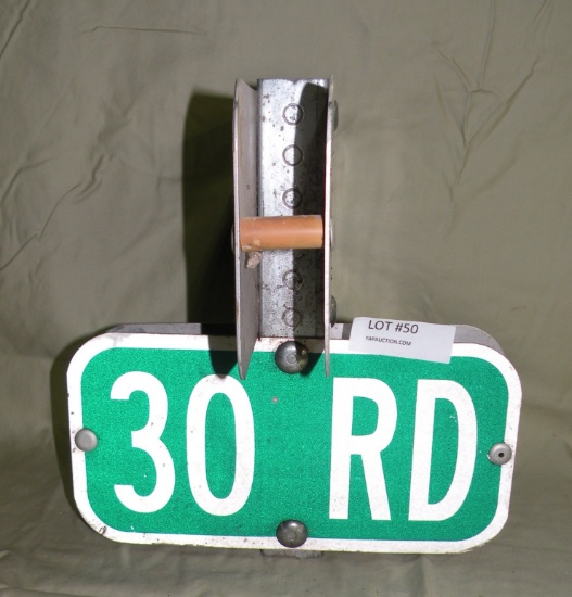 VINTAGE STREET SIGN - S RD/30 RD - WILL NOT SHIP