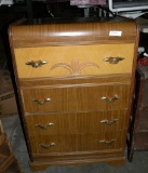 VINTAGE WATERFALL STYLE CHEST OF DRAWERS - WILL NOT SHIP
