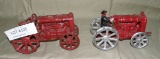 2 CAST IRON TOY TRACTORS - 2 TIMES MONEY