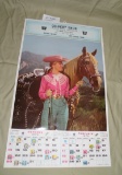 1973 HANGING CALENDAR - GILBERT BROS. FARM EQUIP. - RED CLOUD, NE