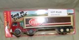 VTG. TOOTSIE TOY DR. PEPPER DELIVERY TRACTOR/TRAILER W/PACKAGE