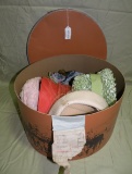 STETSON HAT BOX W/5 VINTAGE LADIES HATS