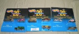 3 HOT WHEELS 20TH ANNIVERSARY SETS W/PACKAGES - 3 TIMES MONEY