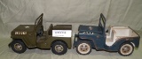 2 TONKA TOYS U.S. MILITARY JEEPS - 2 TIMES MONEY